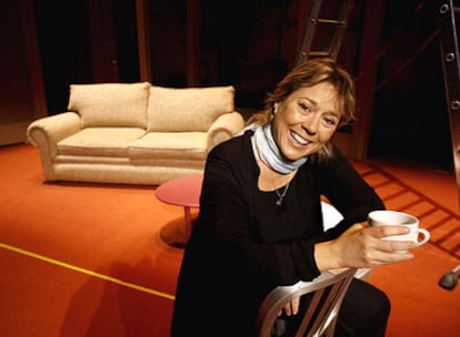 Tamzin Townsend, en el teatro Lara de Madrid donde estrenará <i>Días de vino y rosas.</i>