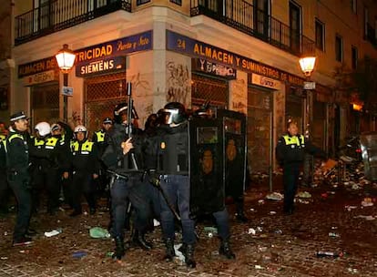 La policía toma Malasaña