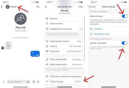 Cómo crear nuevos grupos en Signal.