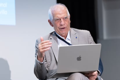 Josep Borrell, en un momento del acto.