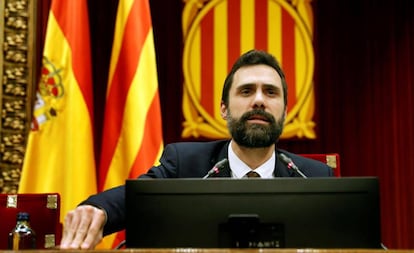 El presidente del Parlamento de Cataluña, Roger Torrent.