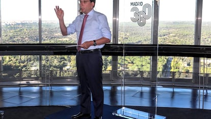 José Luis Martínez-Almedia, durante la presentación de Madrid 360, en septiembre de 2019.