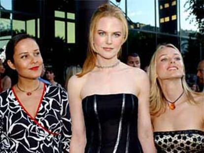 Nicole Kidman, acompañada de sus amigas Naomi Watts y Rebecca Riggs.