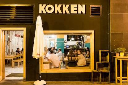 Cocina original que cambia en el día a día en Kokken, en la plaza del Gas de Bilbao.