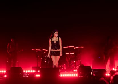 Olivia Rodrigo durante su actuación en el Mad Cool. 