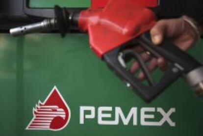 Gasolinera de Pemex en M&eacute;xico.