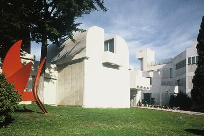 Entrada principal de la Fundación Joan Miró de Barcelona.