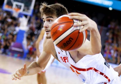 Juancho Hernangómez, ante Rumania.