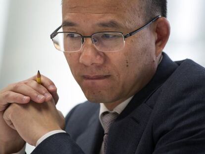 Guo Guangchang, em abril de 2015, em Nova York.