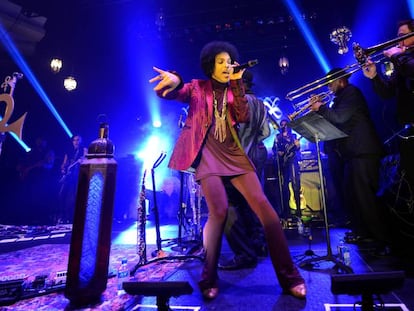 Prince, durante una actuación en 2014. 