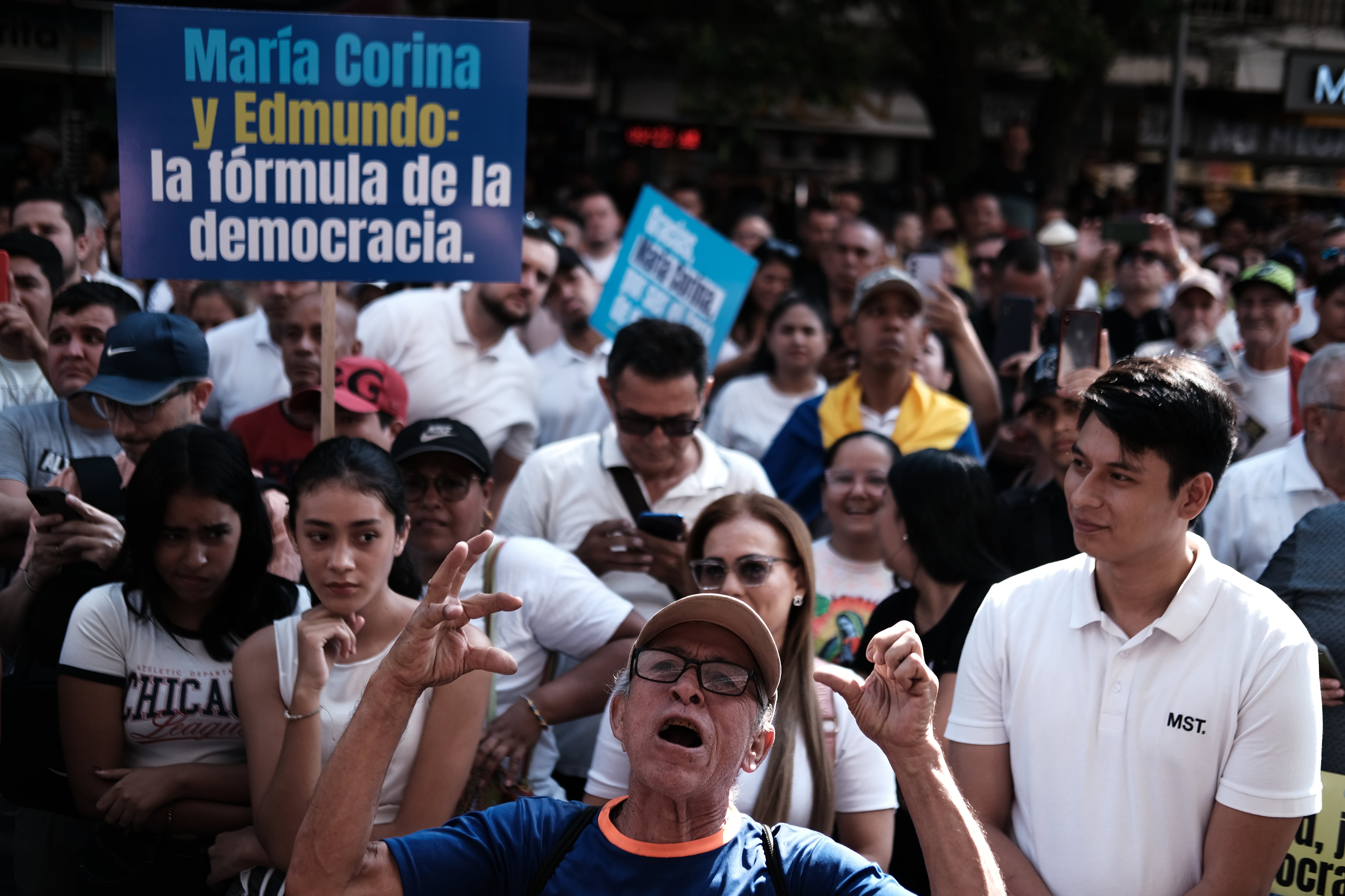 Simpatizantes de Edmundo González y María Corina Machado, en Cúcuta. 