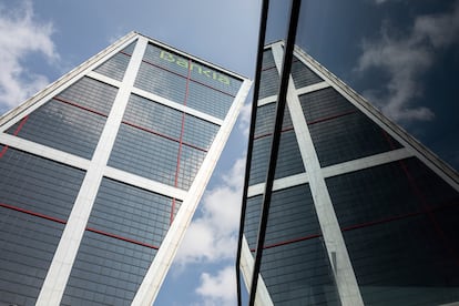 Torre de Bankia, en el paseo de la Castellana de Madrid, el 17 de septiembre.