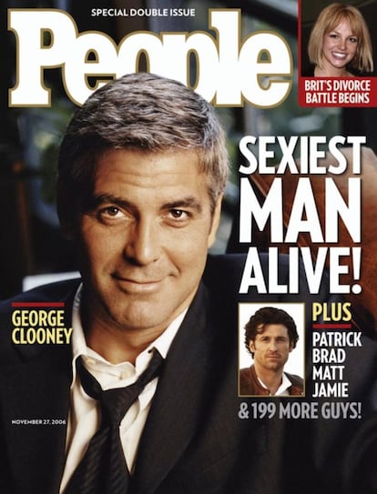 George Clooney voltava à capa da revista, desta vez no ano 2006.