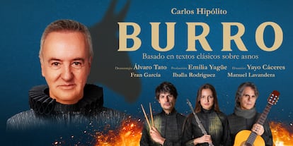 Cartel oficial de 'El Burro', tragicomedia protagonizada por Carlos Hipólito.