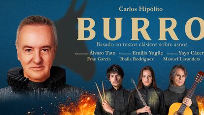 Cartel oficial de 'El Burro', tragicomedia protagonizada por Carlos Hipólito.