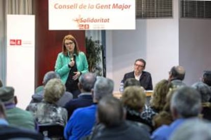 La portavoz socialista en el Congreso de los Diputados, Soraya Rodríguez, ha participado hoy en Valencia en la Conferència de la tardor de la Gent Gran (Conferencia de otoño de la 3Edad), organizada por los socialistas valencianos, con la ponencia "El Pacto de Toledo. Futuro de las pensiones".