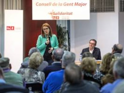 La portavoz socialista en el Congreso de los Diputados, Soraya Rodríguez, ha participado hoy en Valencia en la Conferència de la tardor de la Gent Gran (Conferencia de otoño de la 3Edad), organizada por los socialistas valencianos, con la ponencia "El Pacto de Toledo. Futuro de las pensiones".