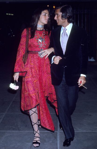 Ali MacGraw y Robert Evans en 1970.