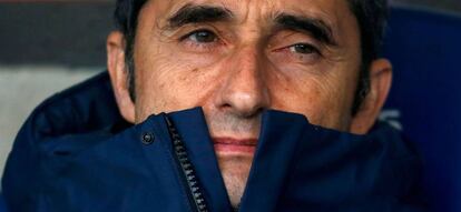 Valverde, en el último duelo ante el Espanyol.