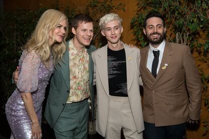 Nicole Kidman, Lucas Hedges, Troye Sivan y Garrard Conley en el estreno de ‘Boy Erased’.