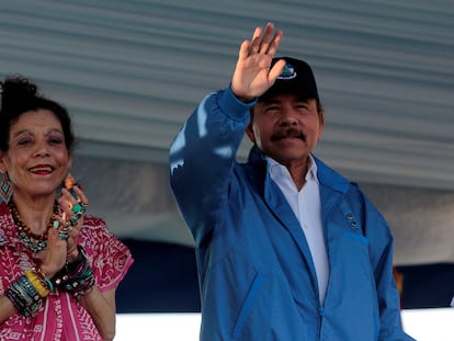 Daniel Ortega, presidente de Nicaragua, y Rosario Murillo.