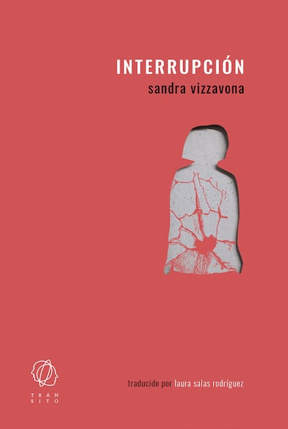 Portada de 'Interrupción', de Sandra Vizzanova, editado por Tránsito.