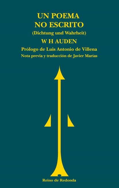portada libro 'Un poema no escrito', W. H. AUDEN. EDITORIAL REINO DE RONDA