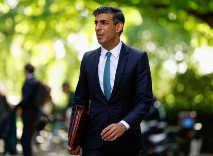 El ex ministro de Economía del Reino Unido, Rishi Sunak, el pasado 22 de mayo en Londres