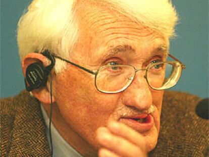 Jürgen Habermas, ayer en Oviedo.