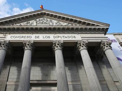 Fachada del Congreso de los Diputados.