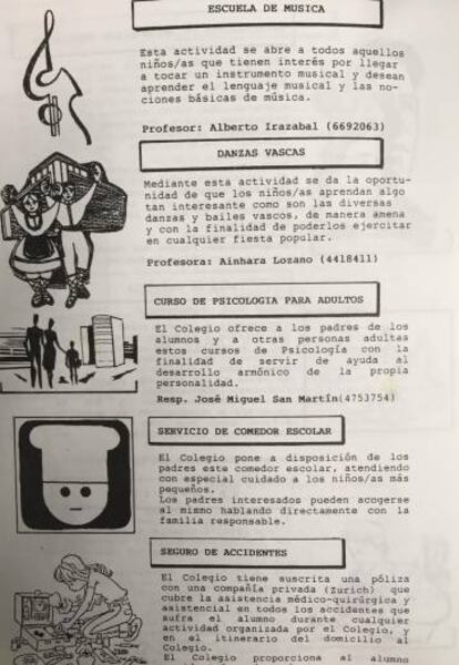 Programa en el que aparece José Miguel San Martín como monitor de un curso de psicología para adultos.