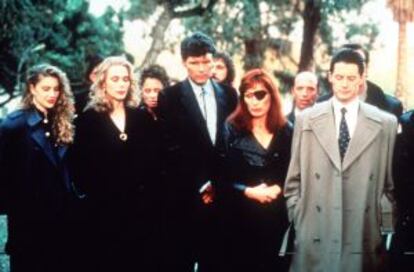 Funeral de Laura Palmer en un dels primers capítols de la sèrie original.