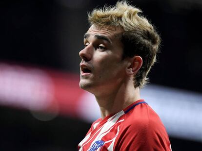 Griezmann, durante un partido del Atlético en el Metropolitano.