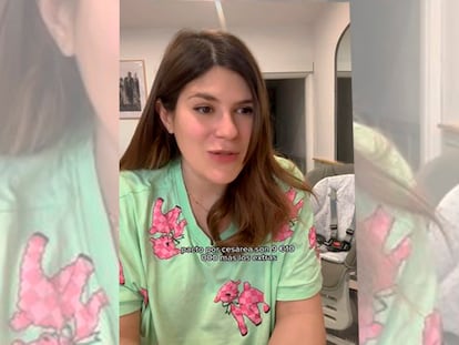 Laura Garat, en uno de sus vídeos de Tiktok.