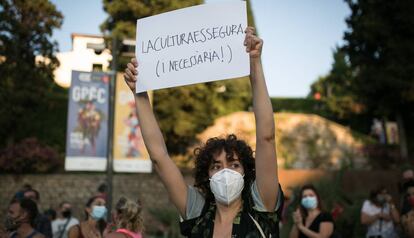 Protesta del sector de la cultura al juliol. 