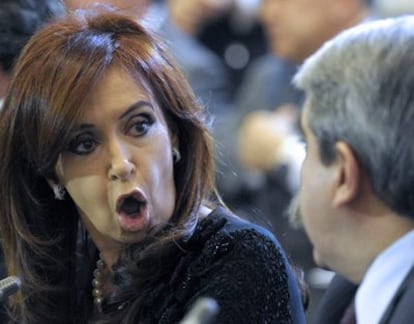 La presidenta argentina, Cristina Kirchner, en una imagen del 2 de agosto, en Buenos Aires