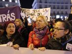 Concentración de colectivos feministas el pasado enero en la Puerta del Sol contra Vox.