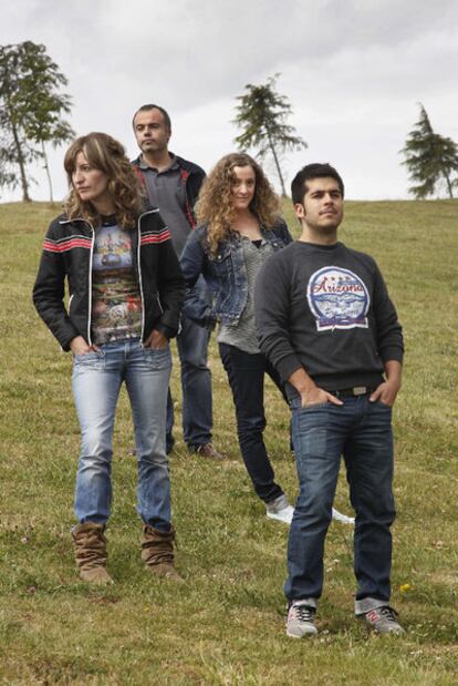 De esquerda a dereita, Susana Sotelo, Xurxo Chirro, Sandra Sánchez e Pela del Álamo.