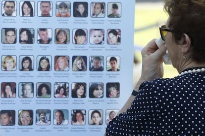 Fotografies de les víctimes a l'homenatge d'aquest dijous.