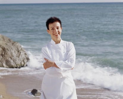 A chef Carme Ruscalleda, em Sant Pol de Mar, onde se localiza seu restaurante Sant Pau.