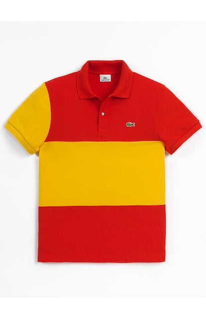 Polo Croco Flag con la bandera de España de Lacoste, creado para los Juegos Olímpicos pero que hoy nos viene al pelo (C.P.V.).