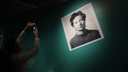 Retrato de Remedios Varo en la exposición 'Adictos a Remedios Varo. Nuevo legado' en el Museo de Arte Moderno (MAM), en Ciudad de México en 2018.