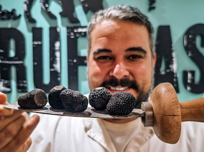 Trufas negras en el restaurante Las Truficas del Río Pilas, en Mora de Rubielos.