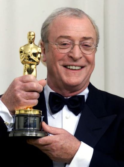 Michael Caine, en la entrega de los Oscar 2000.