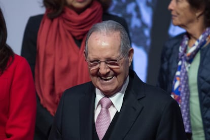 Olegario Vázquez Raña durante un evento del Comité Olímpico Internacional en enero de 2018, en Ciudad de México.