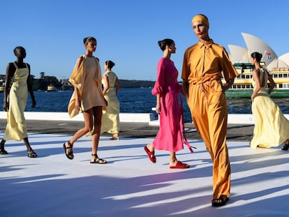 Desfile durante la Australian Fashion Week.