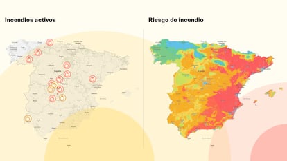 ¿Cuántas hectáreas han ardido en España? El mapa de los incendios activos más graves
