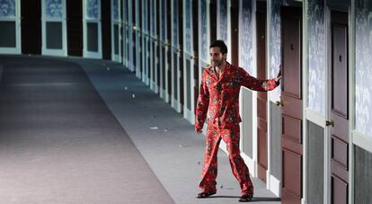 El diseñador Marc Jacobs, tras un desfile de Louis Vuitton en 2013.