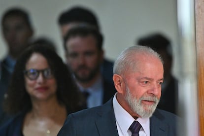 El presidente Lula este miércoles en un acto oficial en Brasilia.