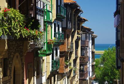 Una de las calles de Hondarribia, en Guipuzkoa.